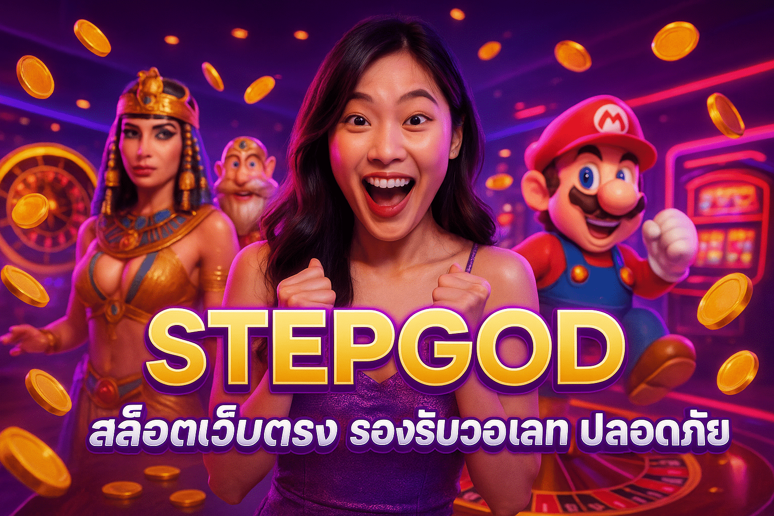 STEPGOD สล็อตเว็บตรง รองรับวอเลท ปลอดภัย