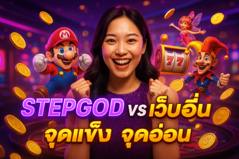 STEPGOD vs เว็บอื่น จุดแข็ง จุดอ่อน