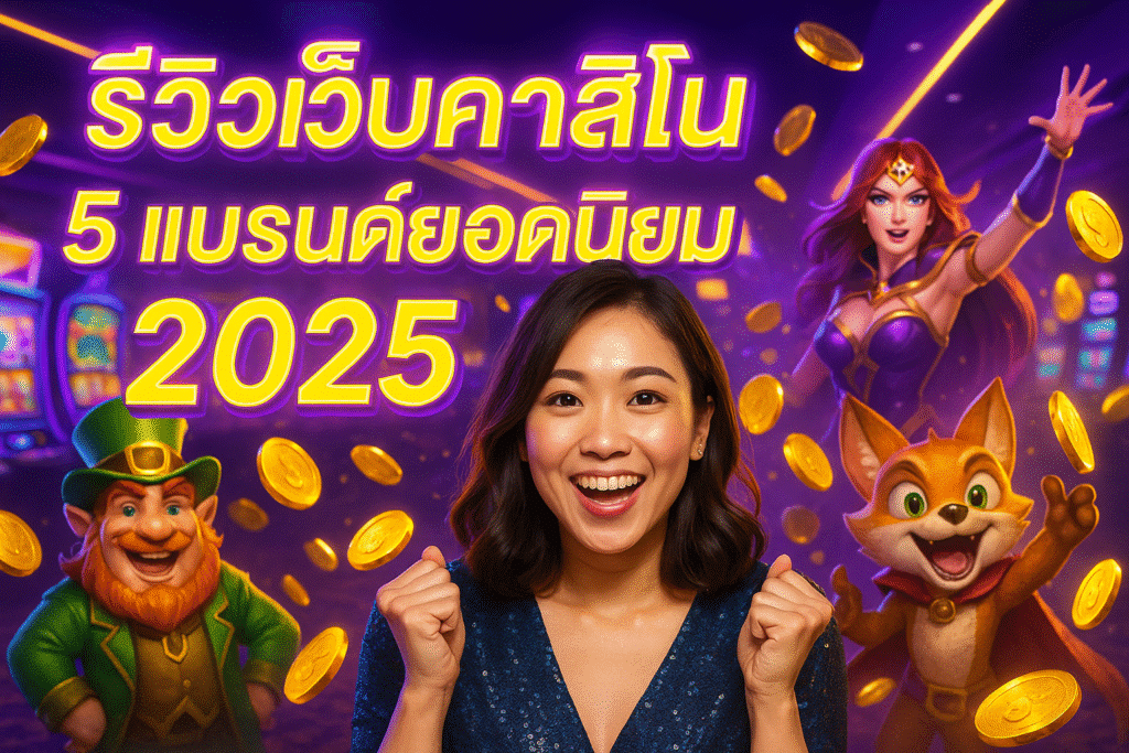 รีวิวเว็บคาสิโน 5 แบรนด์ยอดนิยม 2025