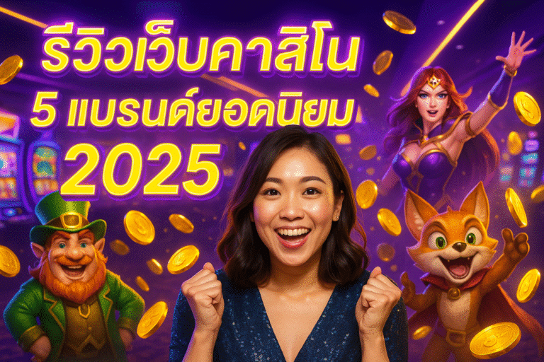 รีวิวเว็บคาสิโน 5 แบรนด์ยอดนิยม 2025